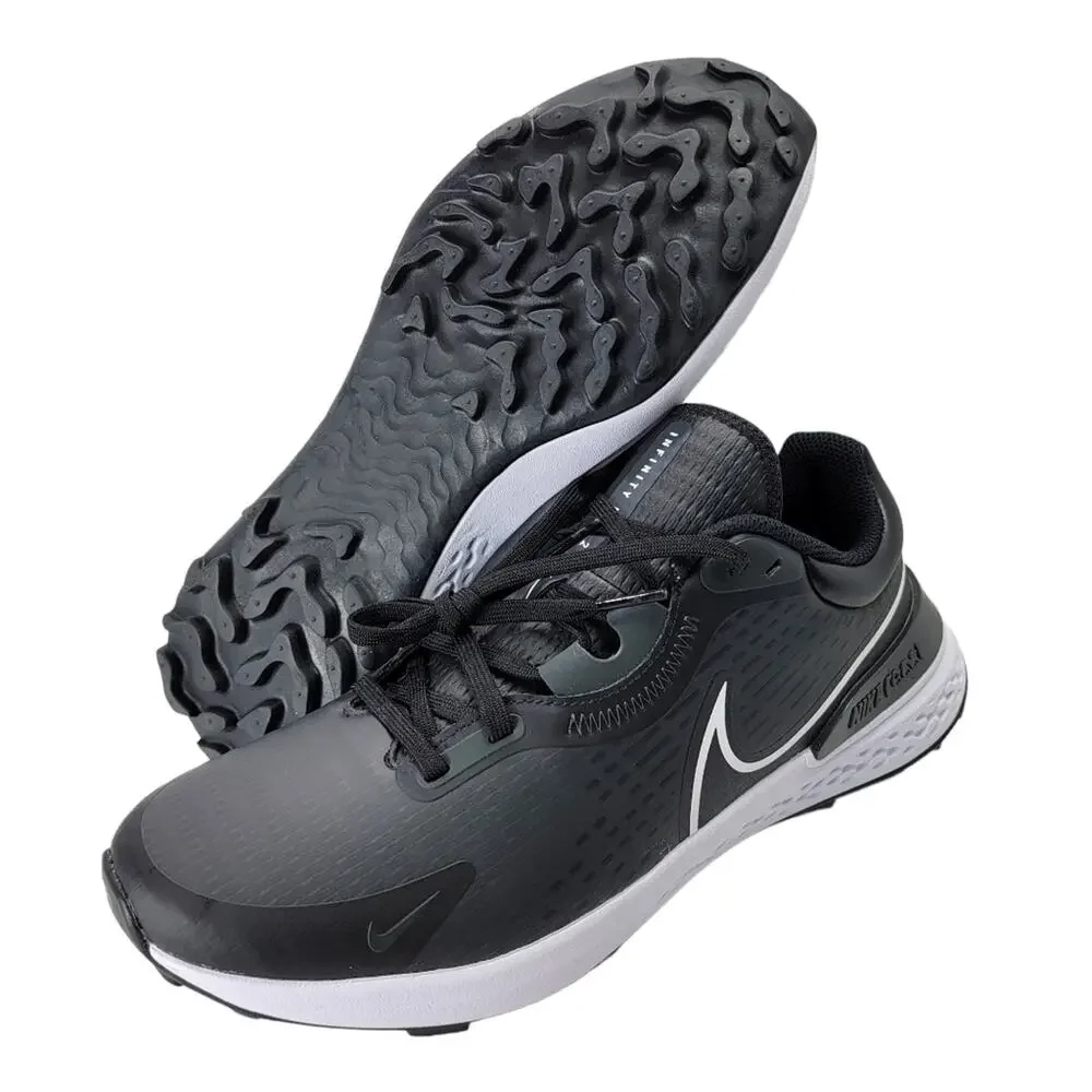 MSRP $110, Nike Men's Infinity Pro 2 Golf Shoes, size 9.5, Black/White. From t